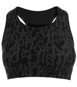 Women's Custom Front Logo High Support Breathable Sports Bra with Deep V-Neck Simple Style OEM Service - Product Image 5