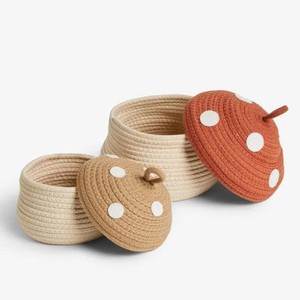 Cute Mushroom Design Cotton <b>Gift</b> Basket Handmade For Ramadan Kareem <b>Eid</b> Decoration <b>Gift</b> Packaging - Product Image 2