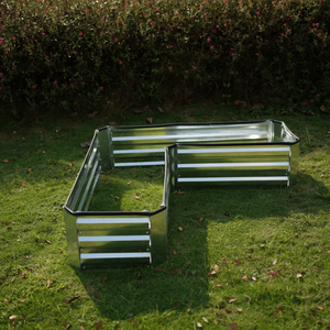 Bac à légumes surélevé modulaire en métal pour l'extérieur, en acier galvanisé, pour légumes et fleurs, grand bac de jardin surélevé, GB011 - Product Image 3