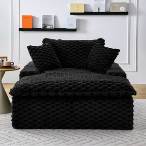 Divano Comfort da 51 Pollici con Due Cuscini e Un Schienale per Molteplici Scenari: Camere da Letto, Soggiorni - Categoria Prodotto: Divani Letto - Product Image 2
