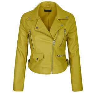 High Quality Stylish Women's <b>Genuine</b> <b>Leather</b> <b>Jacket</b> Slim Fit Design Wholesale Breathable <b>Leather</b> <b>Jacket</b> <b>Genuine</b> - Product Image 1