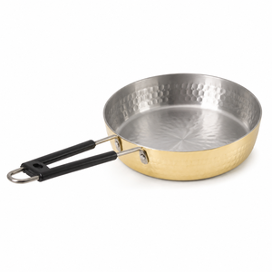 Hammered Brass Frying <b>Pan</b> Stainless Steel Lined Skillet Handmade Round Fry <b>Pan</b> Induction Cookware OEM ODM Manufacturer - Product Image 1