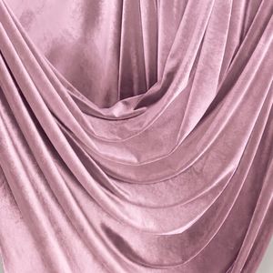 Light Onion Velvet 9000 100% Polyester Solid Woven Medium Weight Breathable Wrinkle Resistant Quick-Dry Fabric <b>for</b> Wedding - Product Image 3