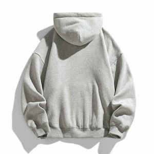 Sweat-shirt à capuche zippé premium en molleton de coton, coupe décontractée, avec fermeture éclair métallique, poches latérales, capuche réglable et poignets côtelés. - Product Image 1