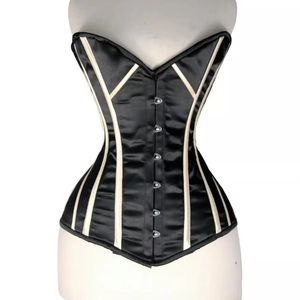 คอร์เซ็ตของผู้หญิงวินเทจชุดกระชับสัดส่วนเซ็กซี่แบบโอเวอร์บัสเทจคอร์เซ็ทผ้าบอร์เคดระบายอากาศทันสมัยสำหรับขนาดใหญ่พิเศษ - Product Image 1