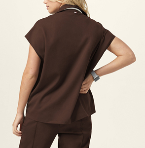 Fashionable Women's Medical Uniforms Stylish Nursing <b>Scrubs</b> <b>Sets</b> Hospital <b>Scrubs</b> Uniforms Breathable Two Piece <b>Set</b> - Product Image 2