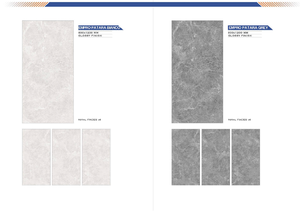 Carreaux de sol en porcelaine modernes de qualité supérieure, finition mate, 600x1200mm, 8mm d'épaisseur, résistants à l'usure, pour les pièces et les appartements - Product Image 2