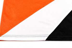 Conjunto de Camiseta de Fútbol para Hombre, Cuello en V, Color Naranja y Negro, Manga Corta, Transpirable, 100% Poliéster, PADA PRIME - Product Image 4