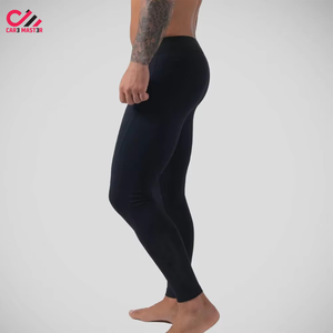 กางเกงรัดรูปผู้ชายสีพื้น แห้งเร็ว สำหรับออกกำลังกาย เล่นกีฬา MMA BJJ กำลังลดราคา รับผลิตตามแบบ OEM - Product Image 6