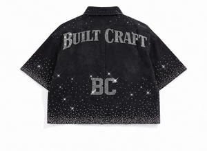 BUILT CRAFT - Ropa Urbana de Mezclilla con Pedrería de Lujo, Personalización de Logotipos y Etiquetas - Product Image 3