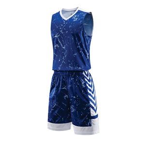 Ensemble d'uniformes de basketball personnalisés haut de gamme unisexe en polyester respirant à séchage rapide, maillot et short d'équipe, vêtements de sport grandes tailles - Product Image 5