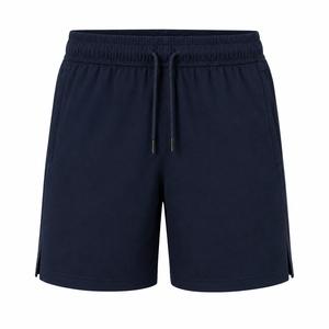 Men's Navy 100% Polyester Knitted Mid Waist Drawstring Color Block Breathable Windproof <b>Waterproof</b> Quick Dry Eco-Friendly <b>Shorts</b> - Product Image 1