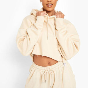 Conjunto de Sudadera con Capucha de Felpa Crema de 2 Piezas para Mujer, Precio Económico, Corte Holgado, Ropa Casual para Todas las Temporadas, Estampado de Letras - Product Image 6