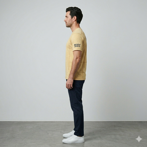 T-shirts personnalisés pour hommes en gros, conçus avec qualité et précision, grandes tailles, coupe décontractée, épais, pour le fitness - Product Image 4