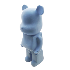Figura de Oso Azul de Dibujos Animados, Figura de Cerámica Pintada a Mano, Arte Animal Coleccionable, Estatua Decorativa - Product Image 4