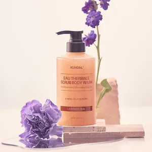 KUNDAL Eau Thermale 500ml Premium Leather Iris <b>Body</b> <b>Scrub</b> Wash - Product Image 1