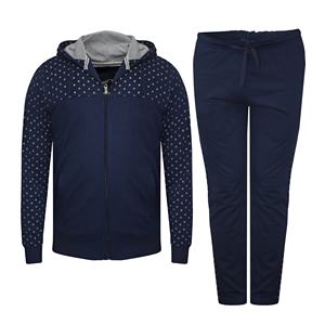 Ensemble de survêtement à capuche pour homme, fermeture éclair, vêtements de sport confortables, durables, décontractés, pour l'entraînement, le jogging, le quotidien - Product Image 1