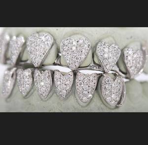 ตะแกรงย่างเพชรมอยส์ซอไนต์สำหรับผู้ชายตะแกรงฟันทอง10K สไตล์โปรวองซ์ตามสั่ง2023สุดอินเทรนด์ - Product Image 1