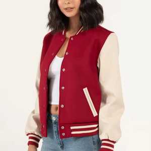 Latest Design Streetwear Comfortable Fit Women Varsity <b>Jacket</b> New Arrival Breathable Women's Varsity <b>Jacket</b> - Product Image 6