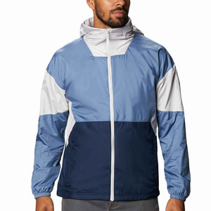Veste streetwear hip-hop pour homme, veste à blocs de couleur, patchwork, double fermeture éclair, coupe-vent, veste oversize - Product Image 6