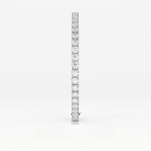 Bracelet tennis fin à rangée unique et griffes partagées, en or 18 carats plaqué, avec diamant de laboratoire moderne Aarinya, pour femme, idéal pour les fiançailles et les soirées - Product Image 5