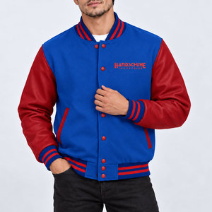 Chaqueta Varsity de Piel de Oveja Acolchada Personalizada para Hombre, Estilo Moderno, Superventas, Chaqueta Varsity Transpirable con Estampado - Product Image 1