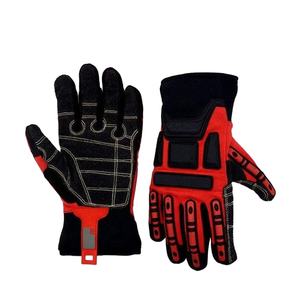 Gants de travail à impact en cuir de chèvre Gants de sécurité pour le pétrole et le gaz Gants de mécanicien résistants avec protection TPR - Product Image 2