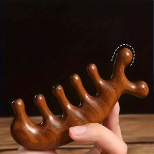 Rodillo de Masaje Corporal de Madera Natural para Drenaje Linfático y Relajación Muscular, Artesanía en Madera - Product Image 3