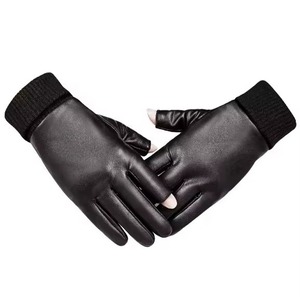 100% Genuine High Quality Real Leather <b>Touch</b> <b>Screen</b> Eco-Friendly Breathable Dress <b>Gloves</b> <b>Men</b> Women Custom Design Fashionable - Product Image 1