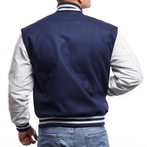 Blouson en cuir unisexe personnalisé très tendance pour homme, style décontracté, en coton uni, pour l'hiver, style universitaire, hip-hop, écologique et respirant - Product Image 6