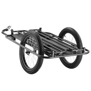 Chariot de vélo robuste, capacité de charge de 275 lb, remorque de transport pour vélo, fixation rapide, pliable universel pour un rangement compact - Product Image 1