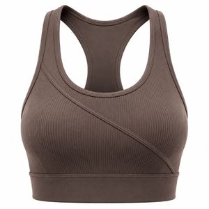 Women's Navy <b>Blue</b> Racerback Sports <b>Bra</b> High Support Lightweight Seamless Breathable Mesh Panels Eco-Friendly Quick Dry Front - Product Image 4