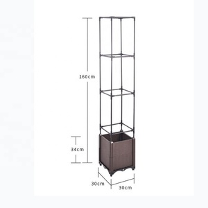 กระถางปลูกต้นไม้ทรงสี่เหลี่ยมพร้อมเสาค้ำต้นไม้แบบโอเบลิสก์ - Product Image 6