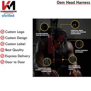 Harnais de musculation pour hommes et femmes, entraînement du cou, entraîneur de force, bande de résistance, fournisseur OEM - Product Image 4