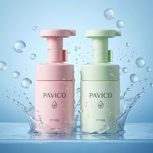 ขวดปั๊มโฟมล้างหน้าทรงกลม PET 100 มล. 150 มล. 200 มล. สีเขียว สีชมพู สำหรับโฟมล้างหน้า โรงงานเวียดนาม รับผลิตแบบ OEM ODM - Product Image 6