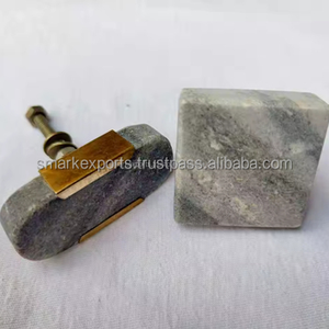 ลูกบิดตู้ลายหินอ่อนทำด้วยมือแบบไร้กาลเวลาสำหรับลิ้นชักในห้องครัวตู้ตู้เสื้อผ้าและเฟอร์นิเจอร์ย้อนยุค - Product Image 2