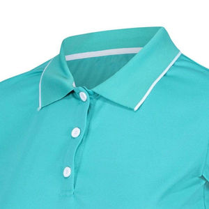 Camiseta polo clásica de manga corta para mujer, diseño personalizado de nueva moda para equitación y golf, con protección solar en cuatro direcciones. - Product Image 4