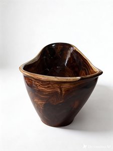 Bañera de Resina y Madera Ecológica SOUL TIMBER, Independiente, con Función de Baño Relajante y Drenaje, 2 Plazas, para Baño de Hotel - Product Image 4