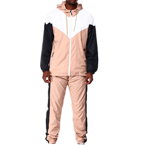 Ensemble de survêtement coupe-vent personnalisé pour homme, respirant, léger, en nylon tissé, à capuche, imperméable, design 2-en-1, collection hiver 2026 - Product Image 3