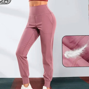 Womens High-Waist <b>Summer</b> Trousers Casual Drawstring Skinny Fit 100% Cotton Breathable Work <b>Pants</b> for Adults - Product Image 3