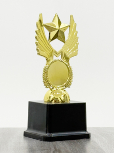 Plastic Trophy with Attractive Golden Finish for Recognition Awards, Business Meetings and Annual Functions. - Product Image 2