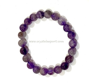 Bracelets unisexe en cristal de quartz clair de 8mm pierre de guérison naturelle inspirée du thème de l'amour Feng Shui produit d'exportation de cristal - Product Image 6