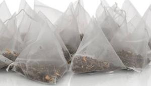 Exporter of Nylon Filter Pyramid Tea <b>bag</b> with tag in bulk - Product Image 5