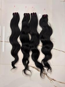 มัดผมมนุษย์คลื่นธรรมชาติที่ยังไม่ได้แปรรูป | ผมต่อแบบ Remy บริสุทธิ์100% - Product Image 2