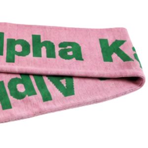 Pink Green <b>Scarf</b> Women Embroidered Letter Fashion Winter Neck Wrap Soft Knit Accessories Casual Stylish Apparel Gift Wear - Product Image 3