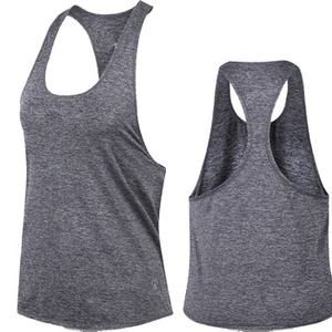 2024 OEM 5% spandex 95% poliéster camiseta sin mangas mujeres secado rápido músculo ajuste camiseta sin mangas mujeres dobladillo curvo gimnasio camiseta sin mangas atlética para mujeres - Product Image 1