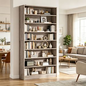 Libreria Girevole in Legno dal Design Minimalista per Camera da Letto, Salvaspazio e Antiscivolo, Modello Studio - Product Image 1