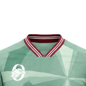 เสื้อฟุตบอลสีเขียวมิ้นท์สำหรับผู้ชายเสื้อฟุตบอลแขนสั้นชุดทีมมืออาชีพชุดกีฬาน้ำหนักเบาสำหรับฝึกซ้อม - Product Image 3