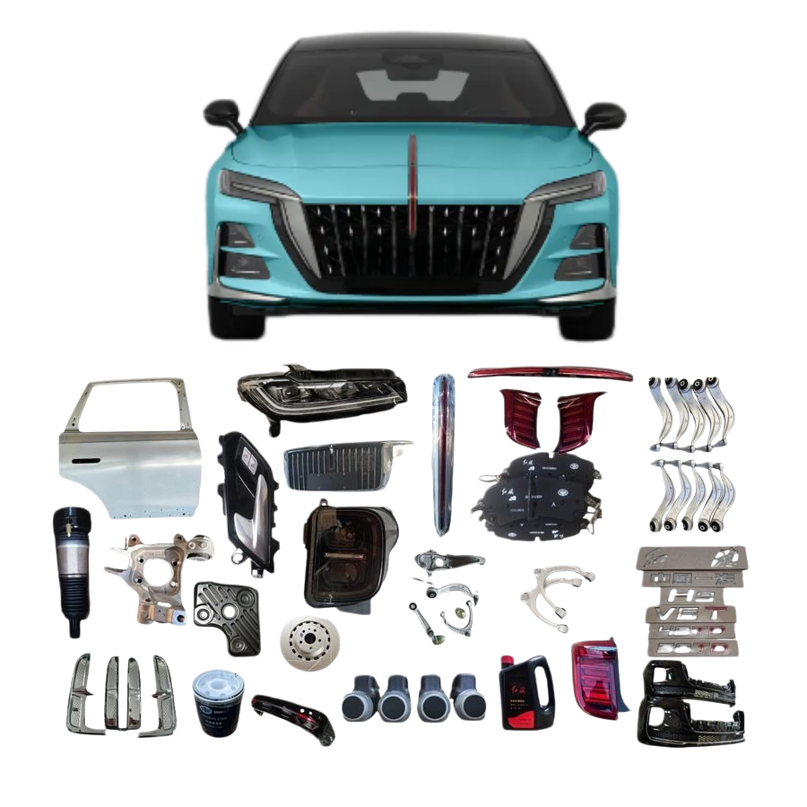 Factory Wholesale Car Accessories Bumper Door Headlight Fender Mudguard for Hongqi E-QM5 Spare Parts