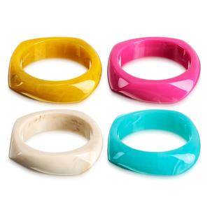 Brazalete de Resina de Alta Calidad, Personalizado, Altamente Pulido, Hecho a Mano, Estilo Vintage, Colorido y Moderno para Mujer, de la India - Product Image 3